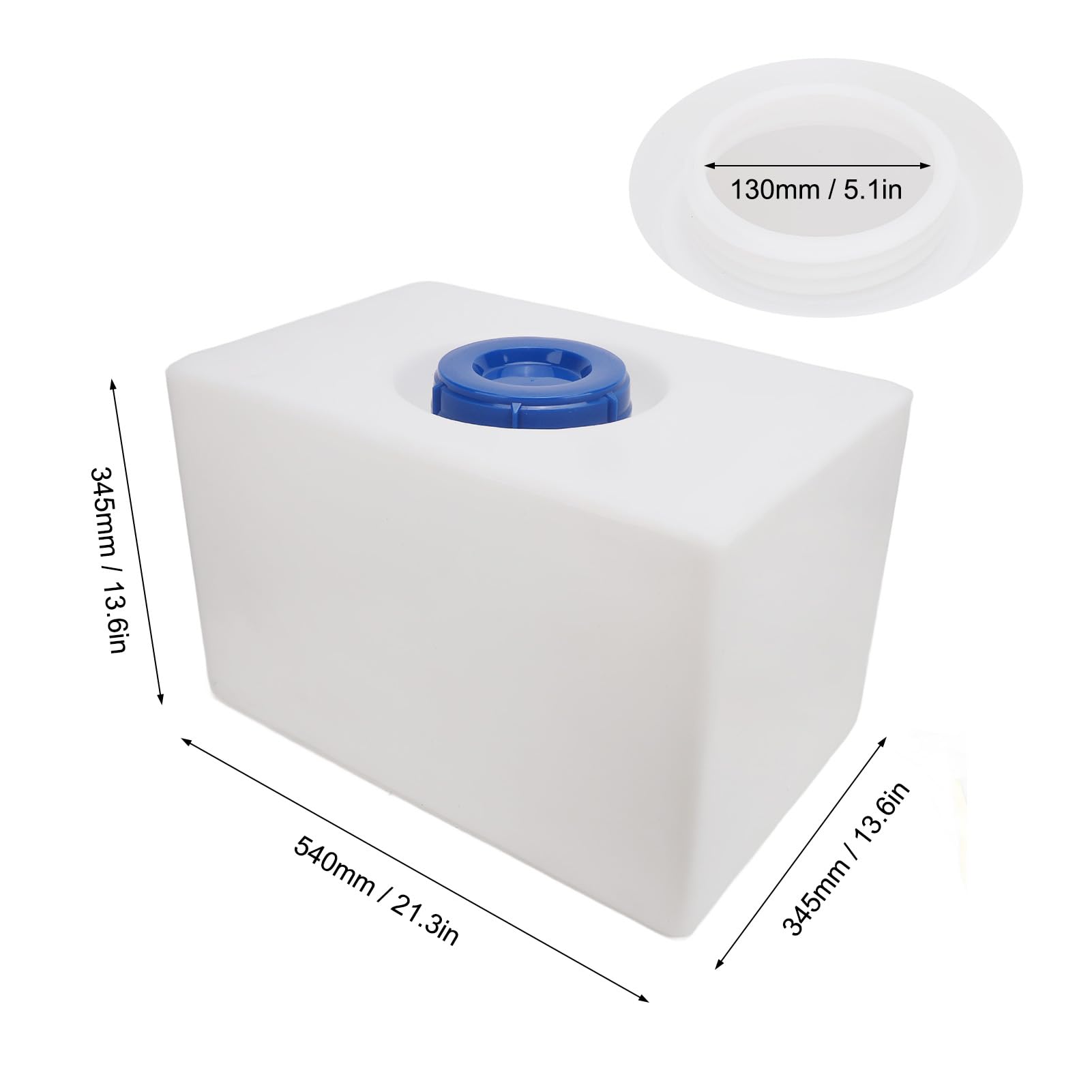 16 Gallon RV Water Storage Tank - Leak Proof Water Container for Camping, RV, Boat & Yacht | Portable Water Holding Solution for Outdoor Adventures, Emergency Preparedness & Off-Grid Living