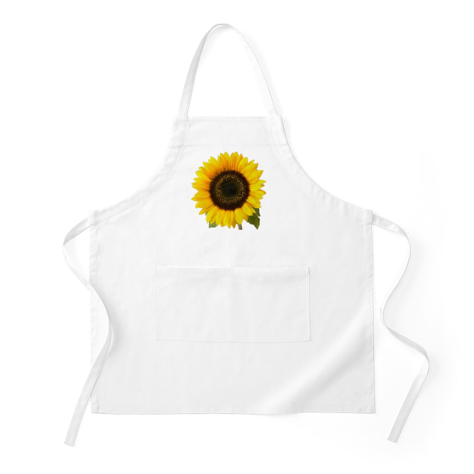 Sunflower Kitchen Apron with Pockets - Adjustable Grilling & Baking Apron for Women & Men - Perfect for Cooking, BBQ, Baking & Outdoor Picnics