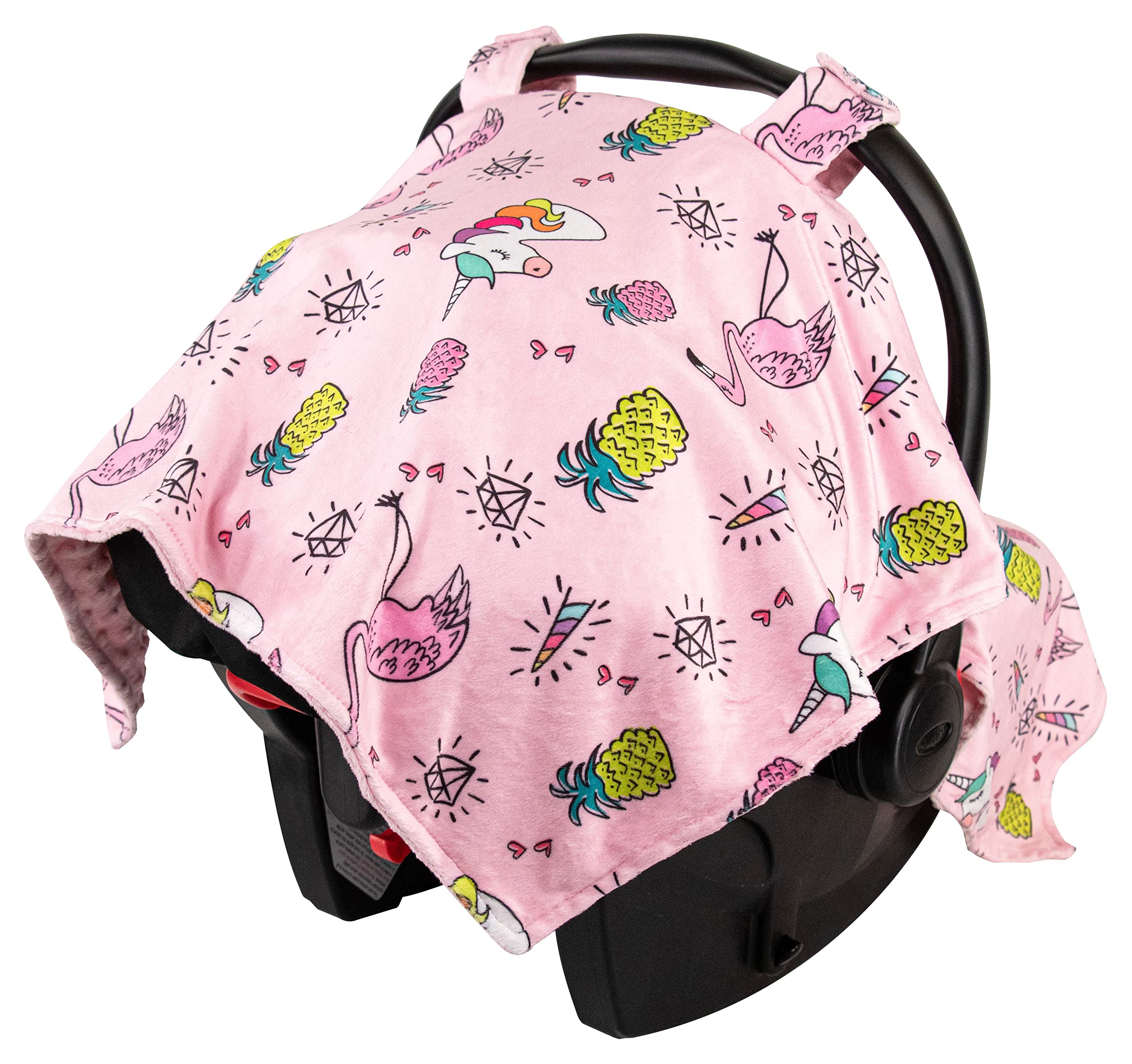 Premium Minky Baby Car Seat Cover - Soft & Cozy 40