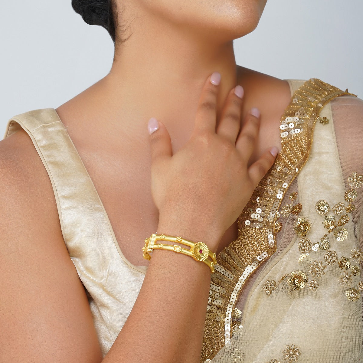 Ancient Blossoms Jewelry Gift Set - Elegant Long Dangle Earrings & Matching Bangle Bracelet for Women | Perfect for Weddings, Anniversaries & Special Occasions
