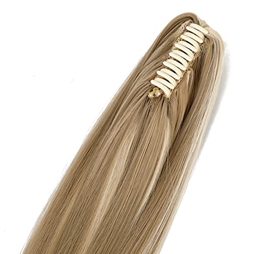 Clip-in Ponytail Hair Extension with Claw Clip - Natural Looking Hairpiece for Instant Volume & Length - Perfect for Parties, Weddings & Everyday Styling