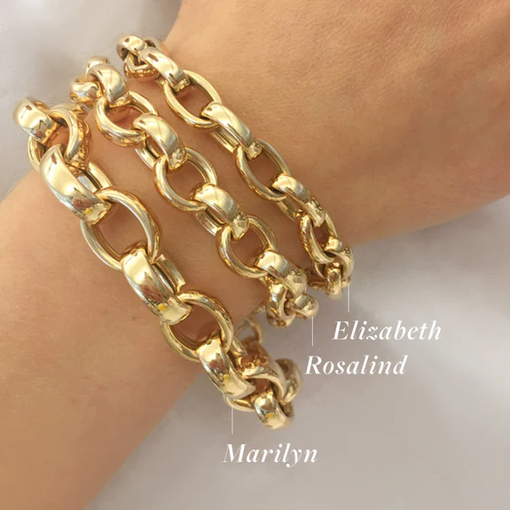 Monica Rich Kosann Elizabeth Link Bracelet - Sterling Silver Jewelry for Women, Elegant Chain Bracelet Gift for Her, Perfect for Weddings, Anniversaries & Special Occasions