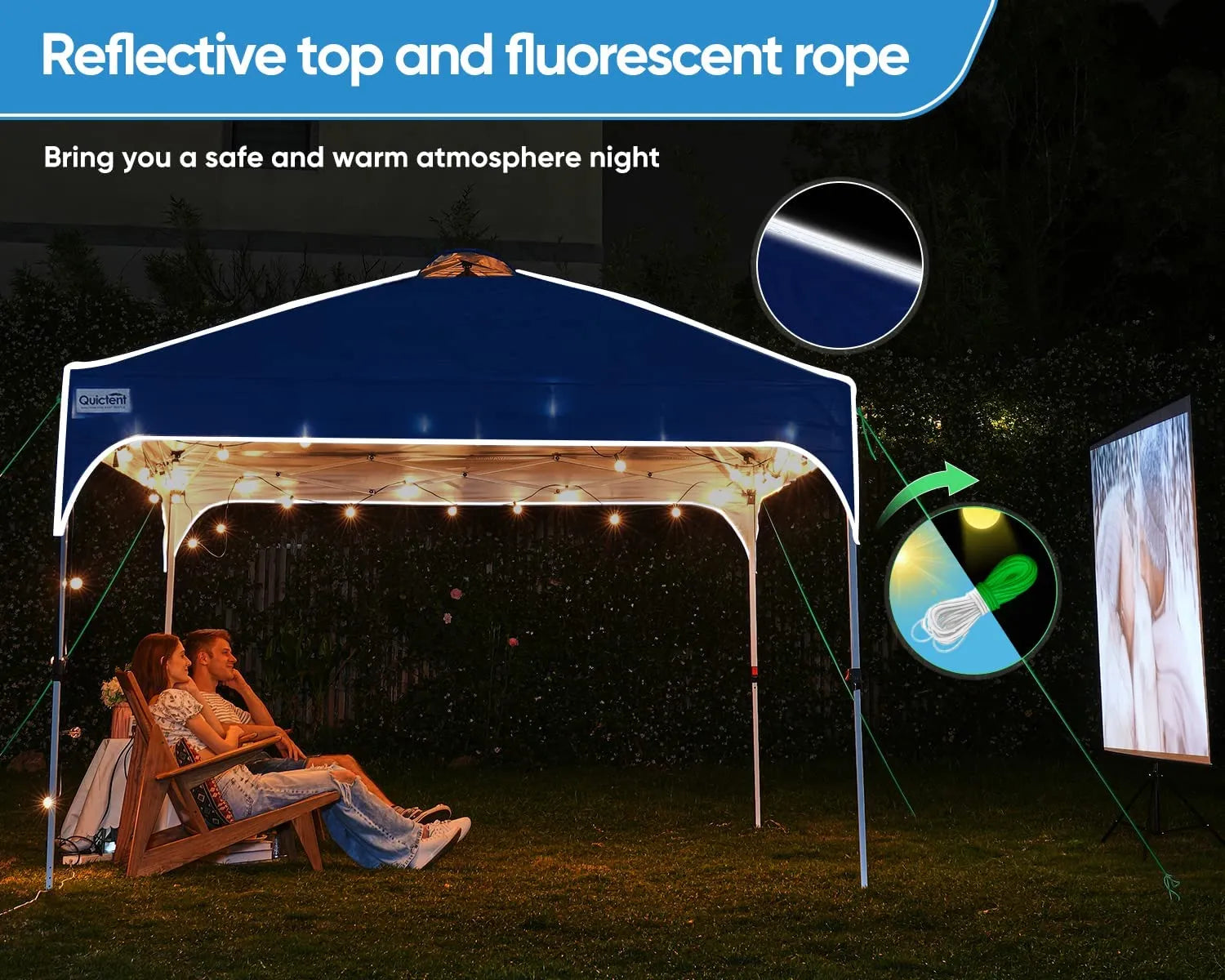 10' x 10' Pop Up Canopy Tent - Easy One Person Setup, Instant Shelter for Outdoor Events, Camping, Beach Parties, and Farmers Markets