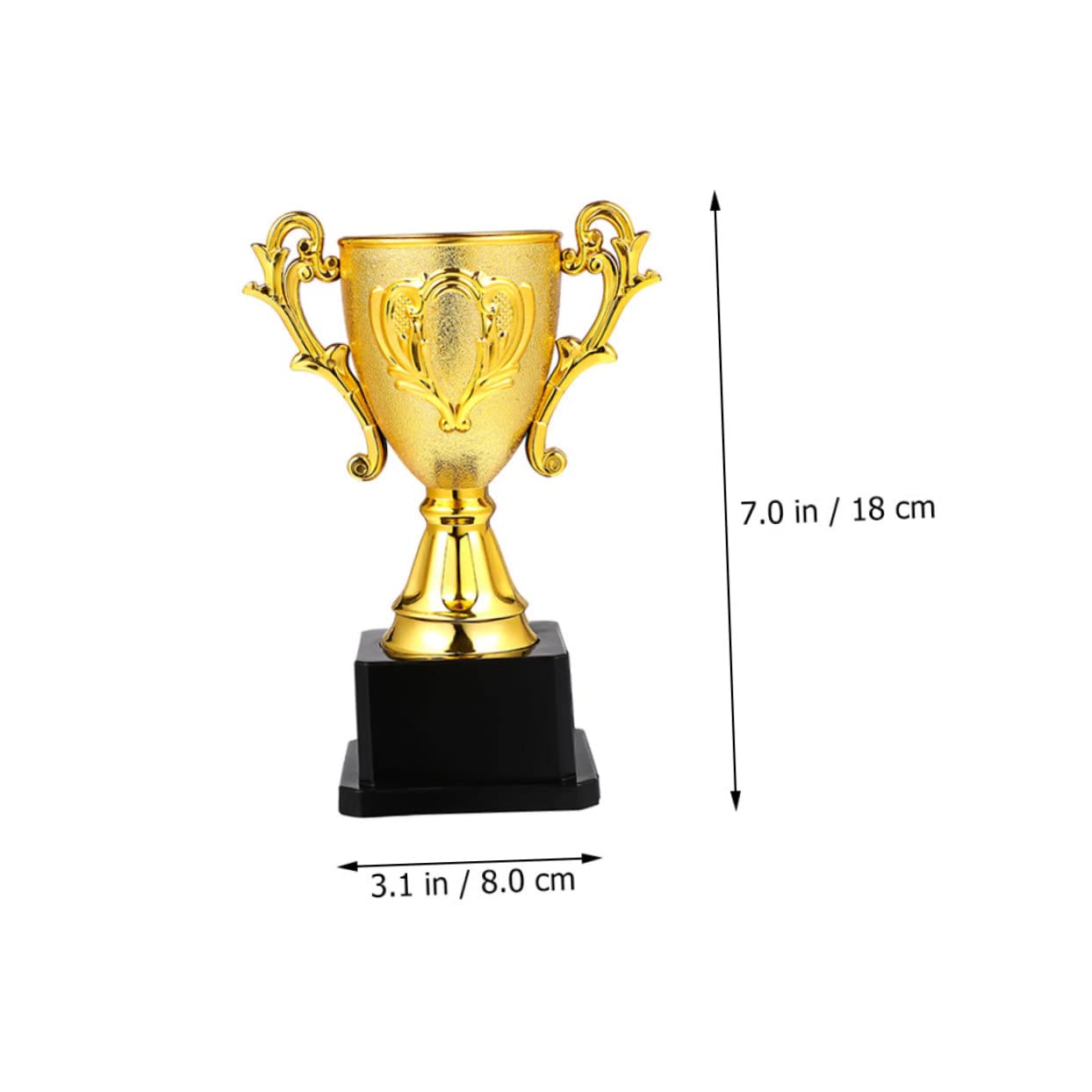 GOOHOCHY 10-Pack Reusable Plastic Trophy Reward Toys - Basketball Themed Classroom Prizes for Kids | Perfect for School Awards, Sports Incentives & Children's Party Favors