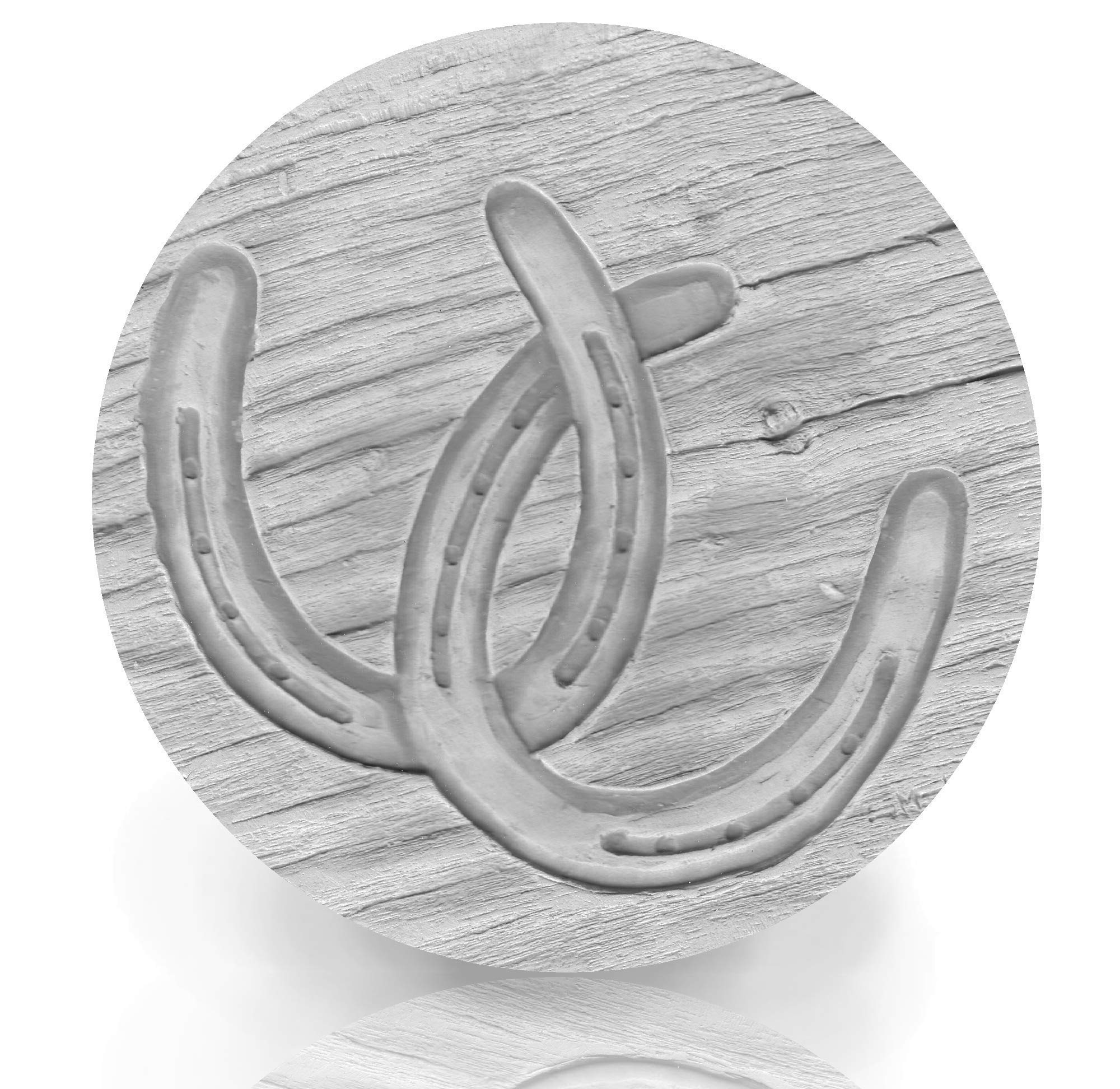 Absorbent Horseshoe Drink Coasters Set of 4 - Rustic Bar & Pub Decor for Beer, Wine, and Cocktail Glasses - Perfect for Western Themed Parties, Home Bars, and Man Caves