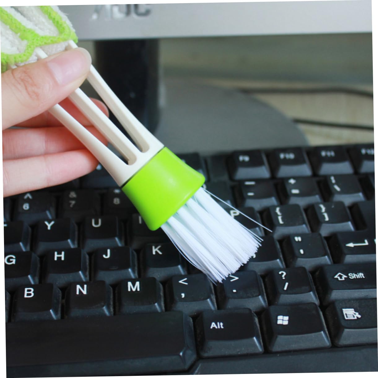 Vaguelly Multifunctional Air Vent Cleaner Brush - Mini Duster for Air Outlets, Fans & Shutters | Perfect for Home, Car AC Vents & Electronics Cleaning
