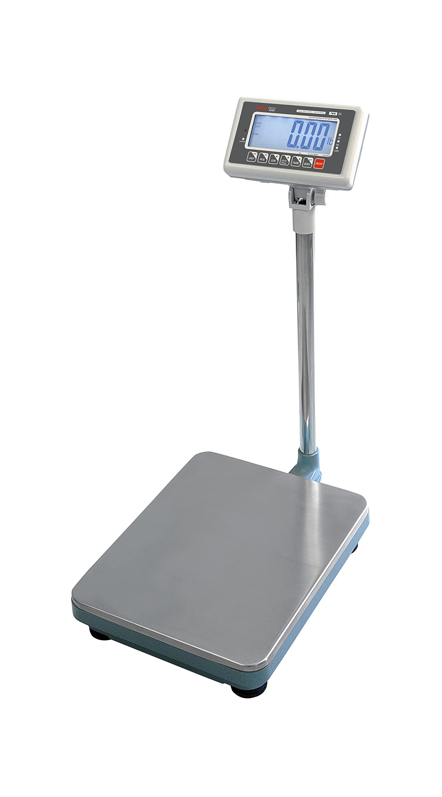 TBW-200 Industrial Bench Scale - 200lb Capacity, 0.05lb Precision, Lb/Kg Switchable - NTEP Legal for Trade Warehouse Shipping Scale | Perfect for Logistics, Packaging & Inventory Management