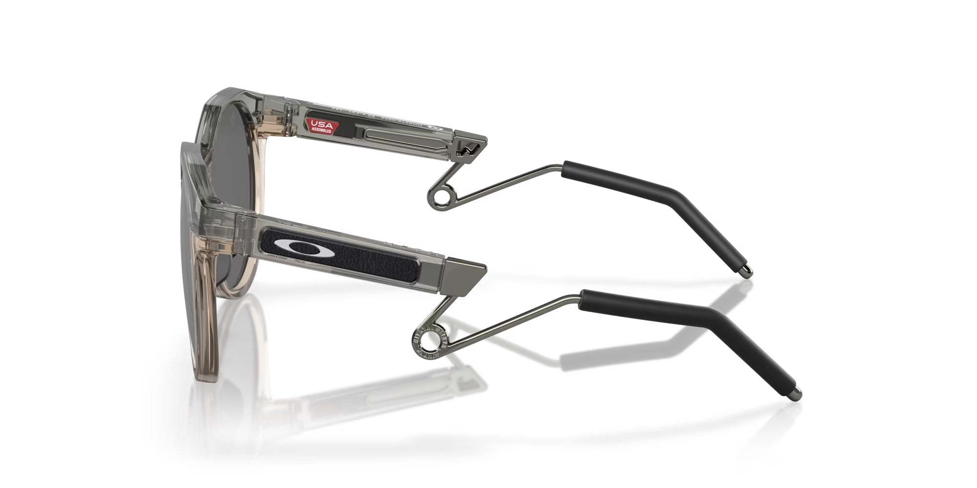 Oakley HSTN Sunglasses - Metal Grey Ink/Sepia with Prizm Black Lens for Running, Cycling & Outdoor Sports