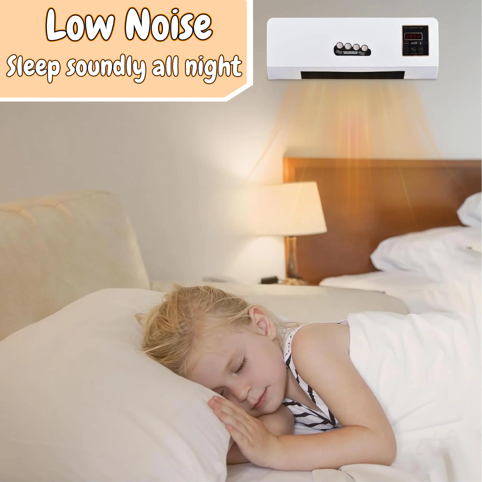 Wall Mounted & Portable AC with Heater - 110V Dual Use Highly Efficient Wide Angle Mobile Small Air Conditioner for Home & Office | Cooling & Heating Solution for Bedrooms, Living Rooms & Small Spaces