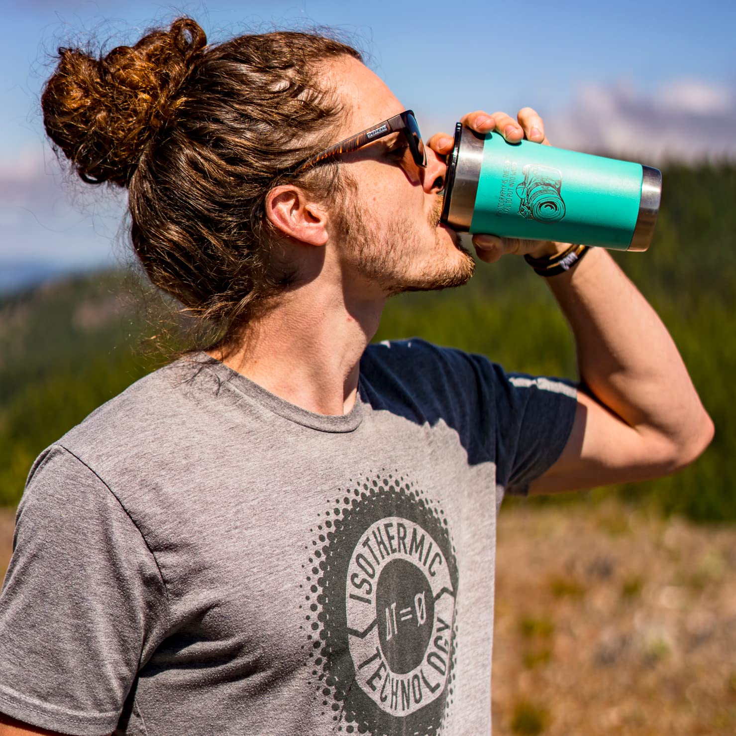 20 oz Vacuum Insulated Stainless Steel Tumbler with Lid - Double Wall Travel Mug, Custom Laser Engraving Options (Aqua) - Perfect for Coffee, Tea & Cold Drinks On The Go, Office & Outdoor Adventures