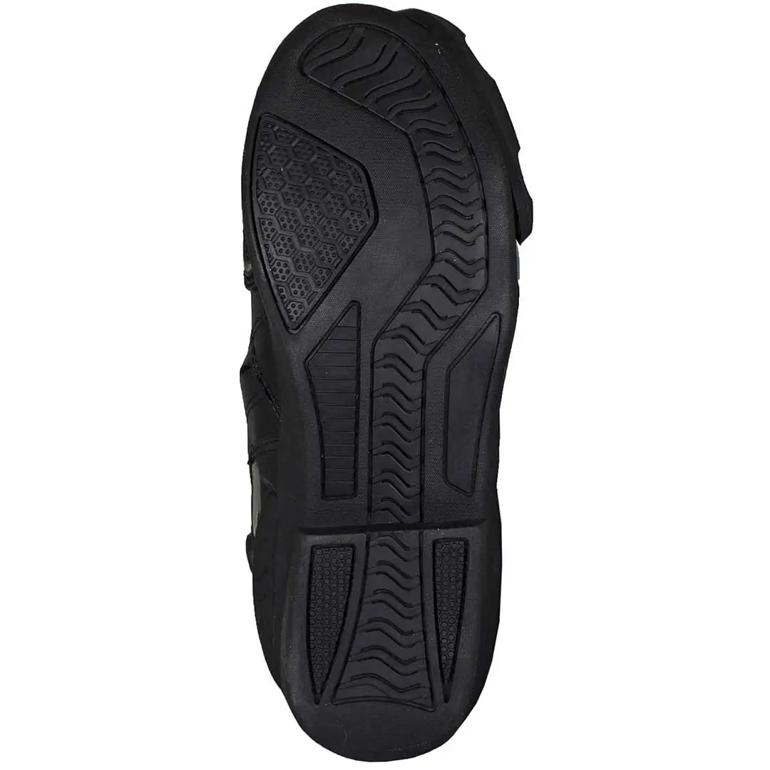 Open Road Men's Snap Lock Racing Boots - Durable Motorcycle Riding Boots for Men - Non-Slip, Comfortable & Stylish - Perfect for Cruising, Touring & Long Distance Rides