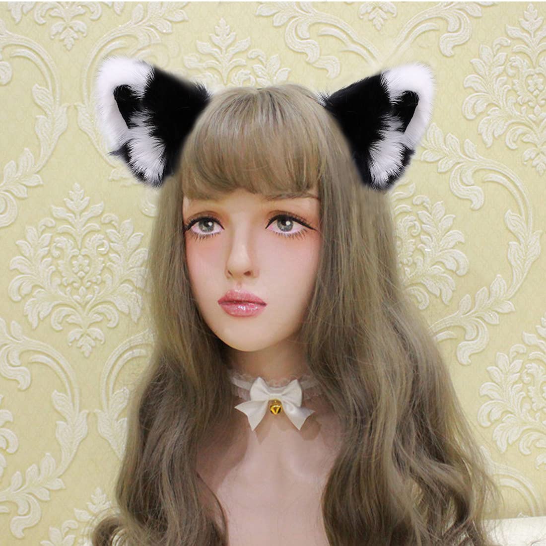Fxaelian Animal Fox Cat Dog Ears Headband - Cute Furry Cosplay Costume Accessories for Halloween, Anime Conventions, Themed Parties & Photo Shoots