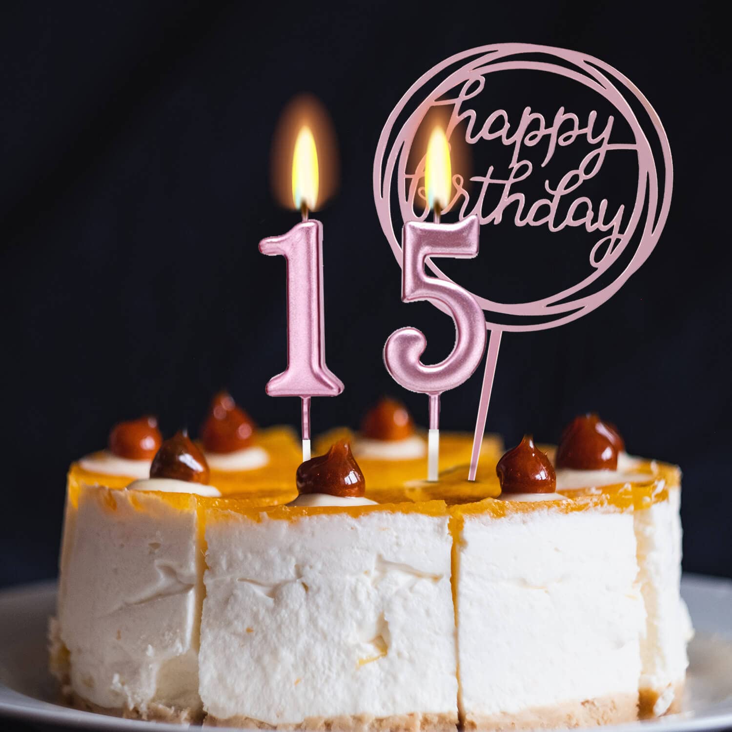 10-Piece Number Birthday Candles Set 0-9 - Rose Gold Glitter Cake Toppers for Birthday, Wedding & Party Decorations | Perfect for Cakes, Cupcakes & Dessert Displays