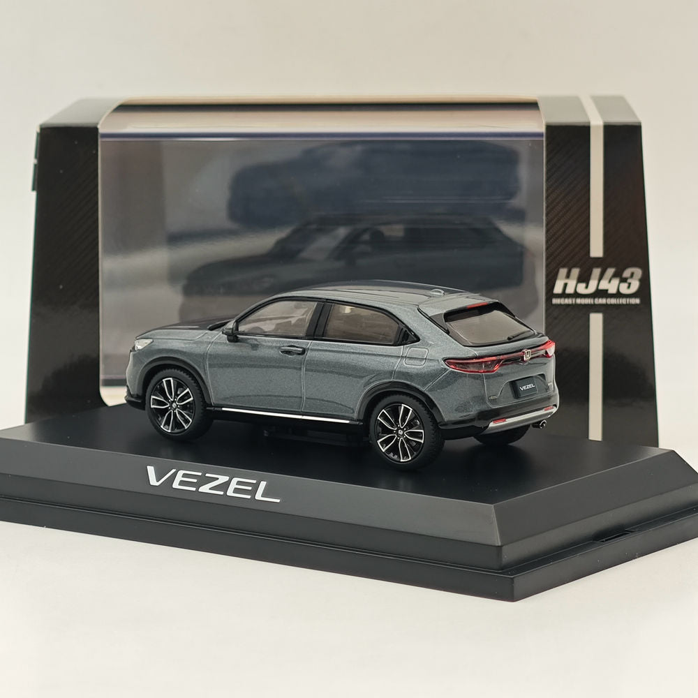 1/43 Scale Honda VEZEL Meteoroid Gray Diecast Model Car - HJ433002GM by Hobby Japan | Collectible Miniature Vehicle for Display, Gifts & Car Enthusiasts