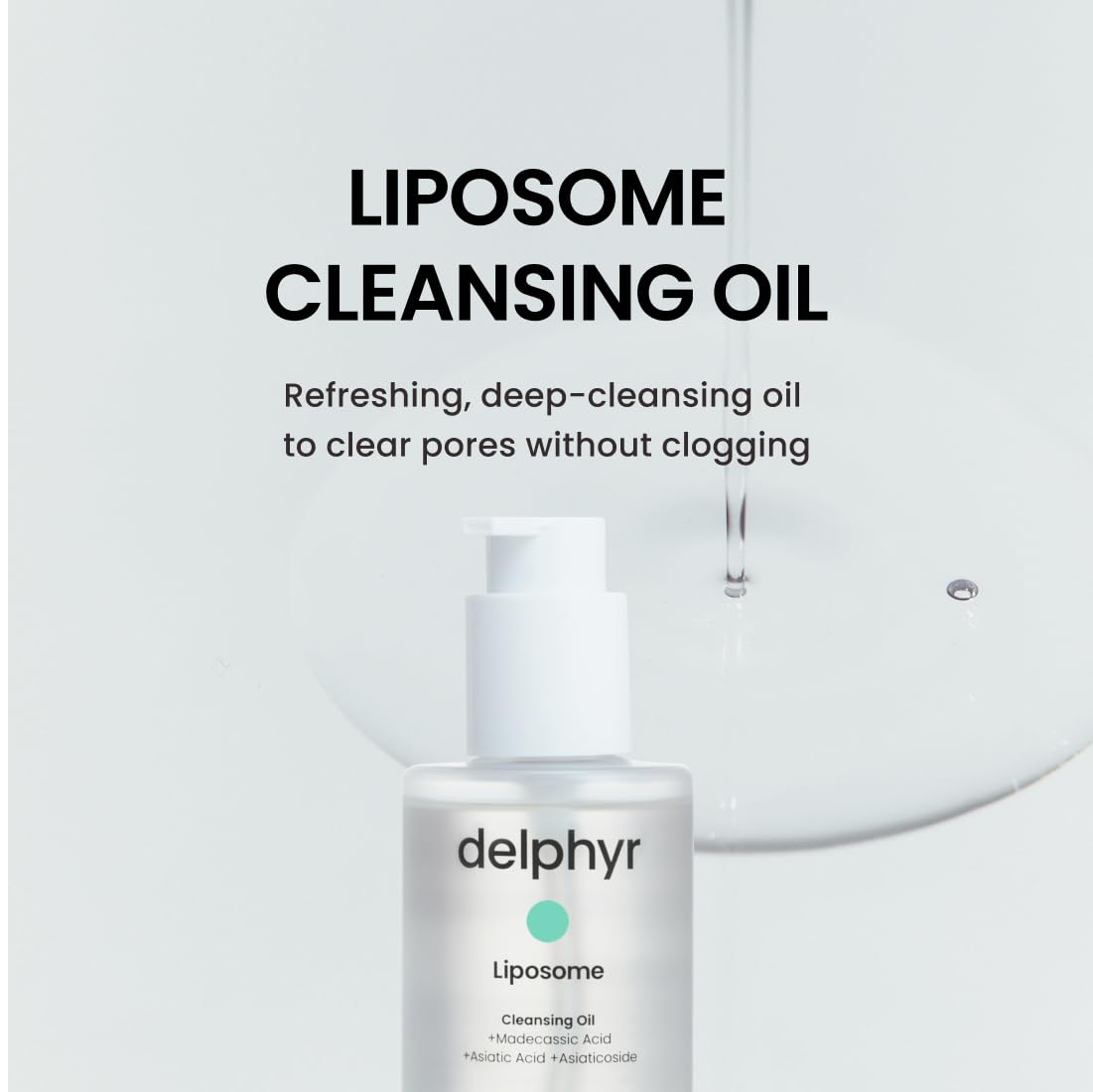 **Liposome Daily Cleansing Oil for Sensitive Skin – Gentle Makeup & Blackhead Remover with Centella Asiatica TECA – Korean Skincare for Acne & Trouble Care (6.76 fl. oz., 200ml) – Perfect for Daily Deep Cleansing & Makeup Removal**