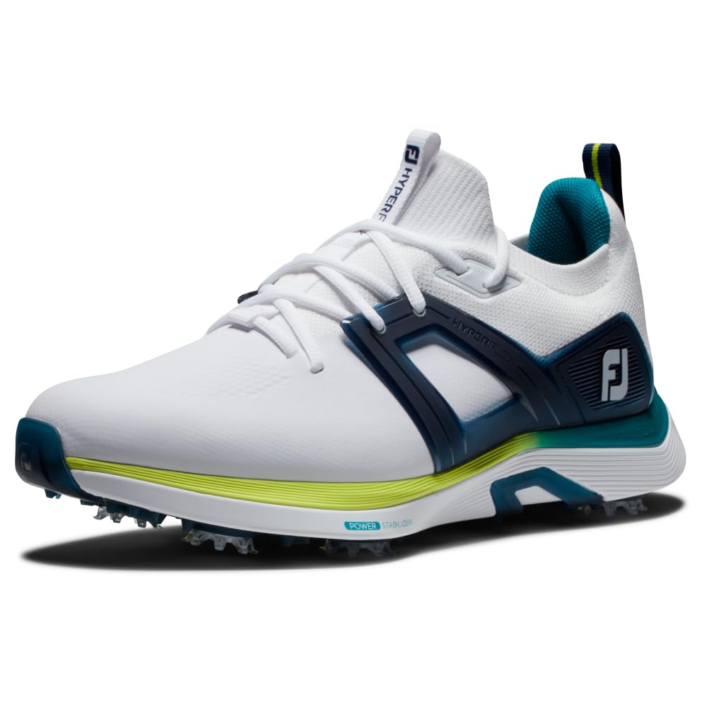 FootJoy Men's Hyperflex Golf Shoes - Lightweight, Waterproof & Comfortable Spiked Golf Shoes for Men | Perfect for Walking the Course & All-Day Play