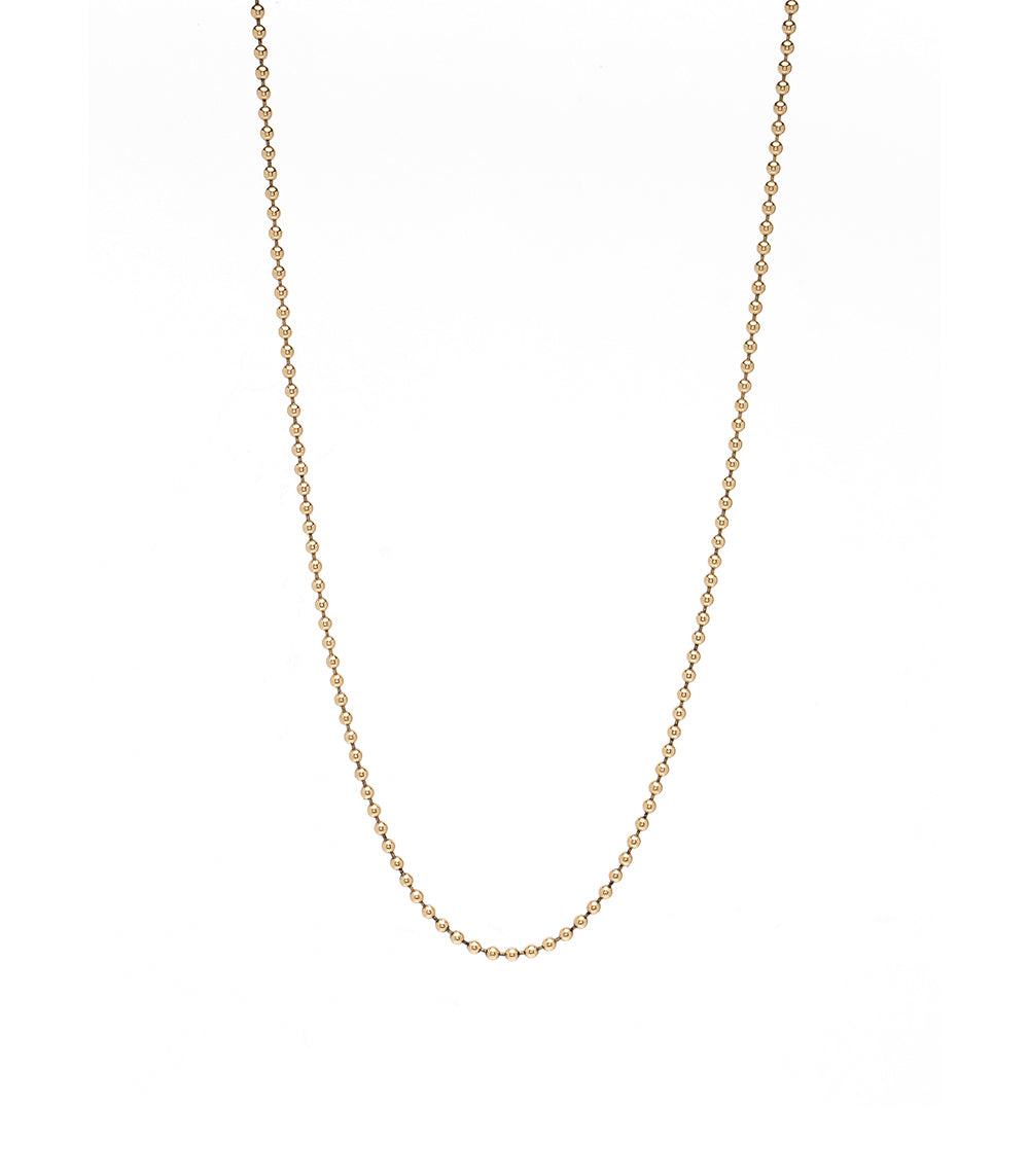 2mm Gold Ball Chain Necklace for Women - Elegant Layering Jewelry for Everyday Wear, Parties & Gifts