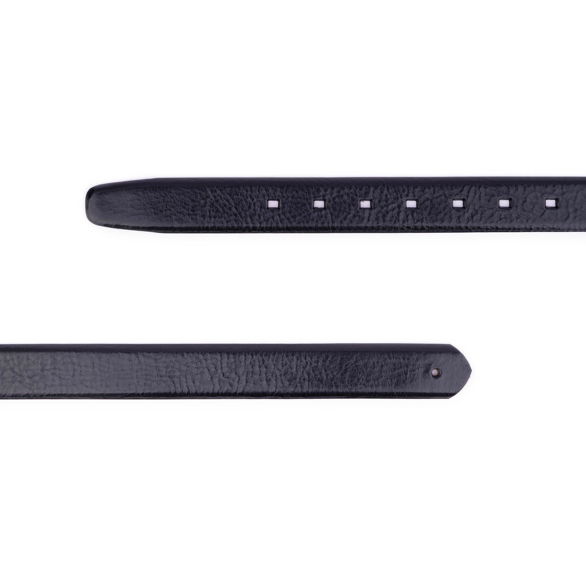 Premium Replacement Black Leather Belt Strap for Cartier Watches - Adjustable, Durable, No Buckle - Perfect for Dress Watches, Business Attire & Formal Occasions