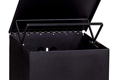Standard Low Profile Dog Waste Station with ONEpul® Header Bag System - Square Can (Matte Black) | Durable Outdoor Pet Waste Disposal Solution for Parks, Backyards & Public Spaces