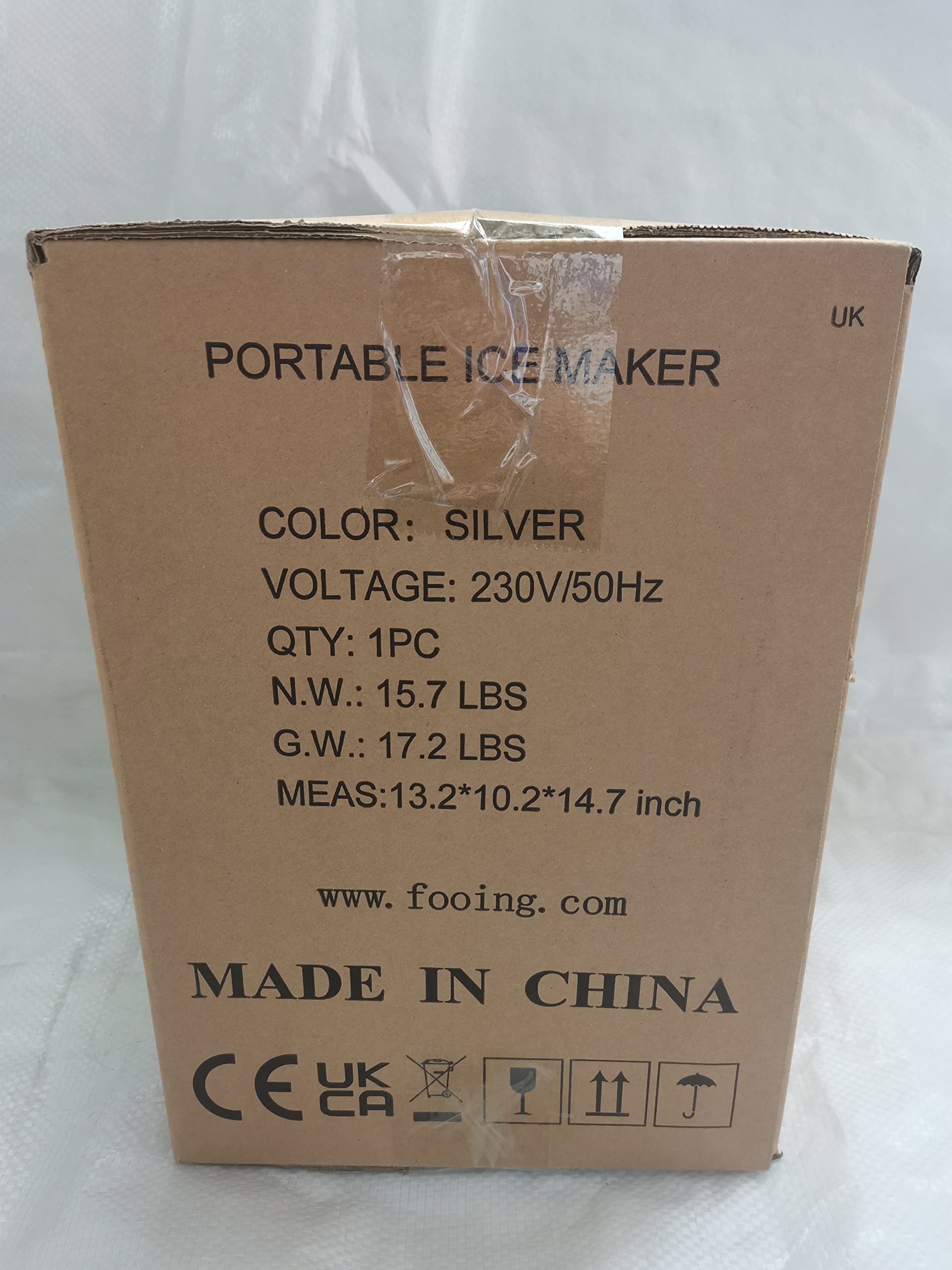 Portable Ice Maker Machine for Home - 33lb/24H Self-Cleaning Countertop Ice Cube Maker with Low Noise, Fast 6-Minute Ice Production - Perfect for Kitchen, Office, Parties & Father's Day Gifts
