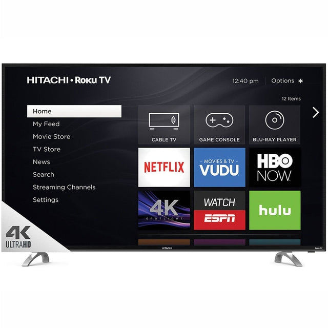 Hitachi 55-Inch 4K UHD HDR LED Roku Smart TV (55R81) - Perfect for Home Theater, Gaming & Streaming Entertainment