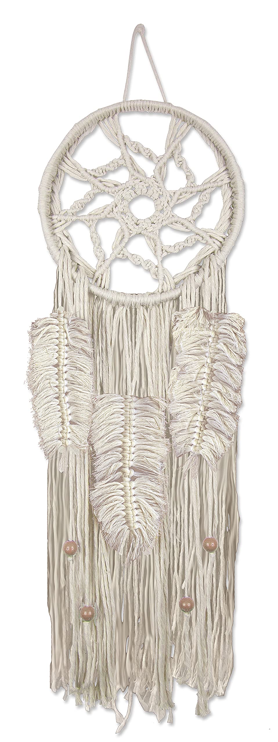 DIY Natural Dream Catcher Macrame Kit - Handmade Boho Wall Hanging Decor for Bedroom, Nursery & Meditation Space | Complete Craft Kit with Instructions
