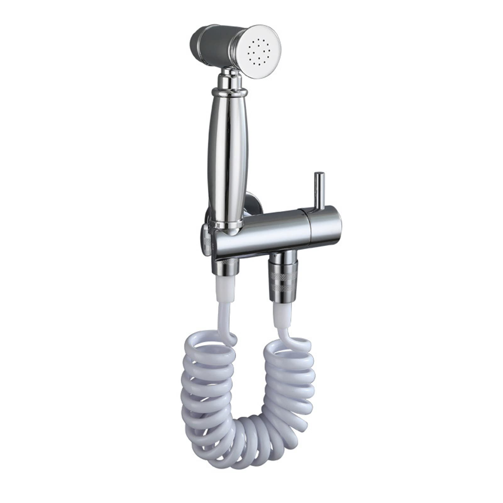 Portable Handheld Toilet Sprayer - Brass Diaper Sprayer with Hose for Baby Cloth, Feminine Wash & Pet Cleaning - Easy Install Chrome Spray Head - Perfect for Bathroom Hygiene, Baby Care & Pet Grooming