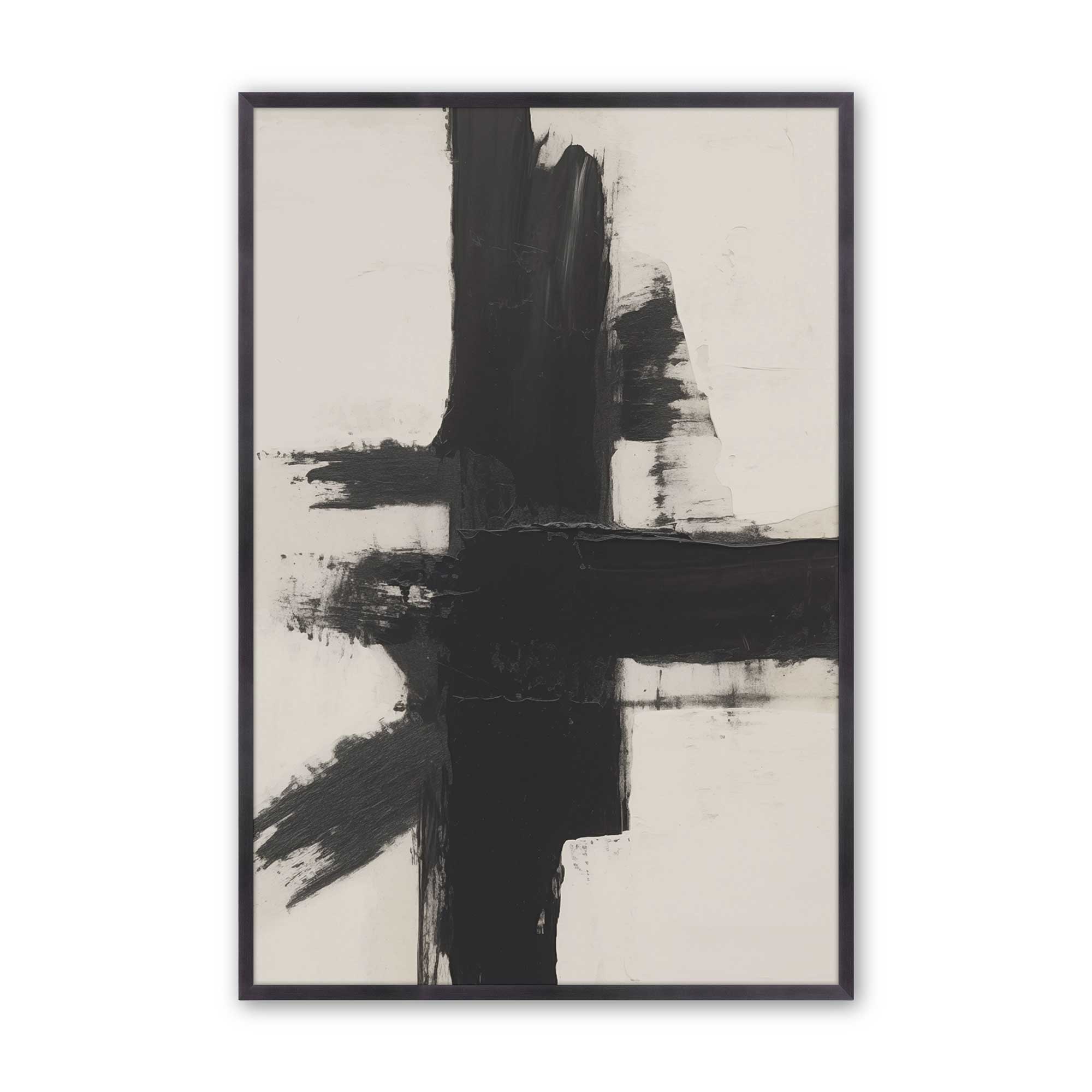Contrast in Silence - Set of 2 Modern Abstract Wall Art Prints for Living Room, Bedroom & Office Decor