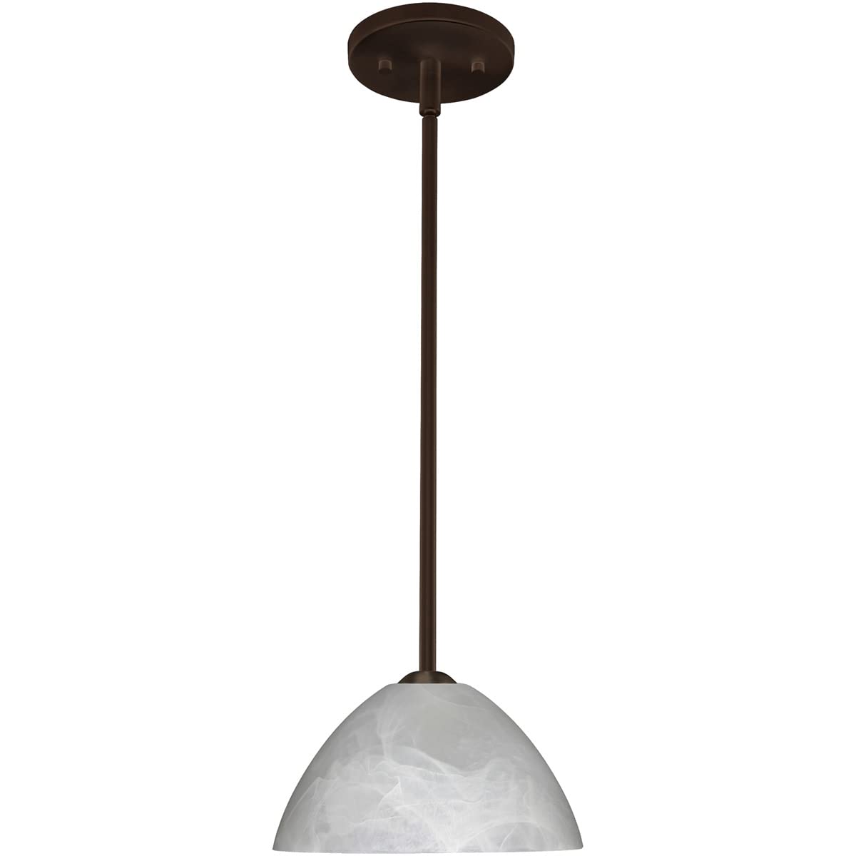 Tessa Collection 1TT-420152 LED Transitional One Light Pendant - Bronze/Dark Finish for Dining Room, Kitchen Island, or Entryway Lighting