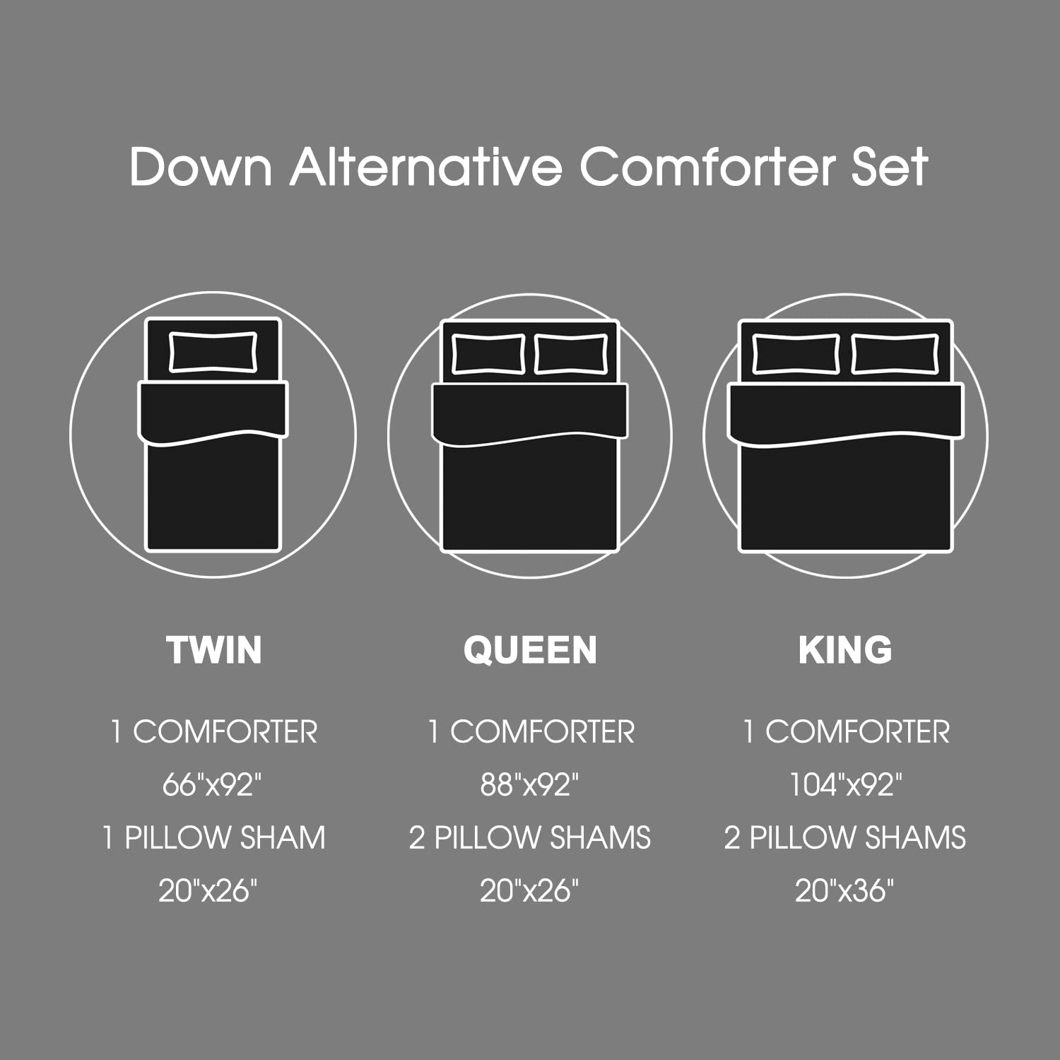 Basic Beyond Queen Comforter Set - Red & Black Buffalo Plaid Down Alternative Bedding, All-Season Warmth (88