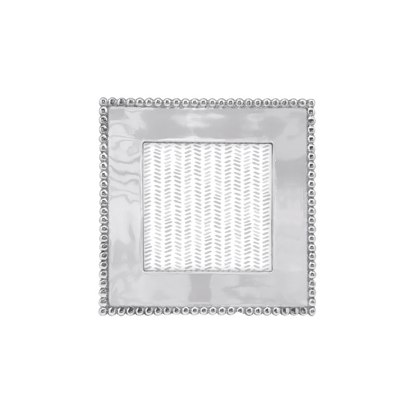 Handmade Beaded 4x4 Picture Frame - Perfect for Wall Decor, Wedding Photos & Home Display