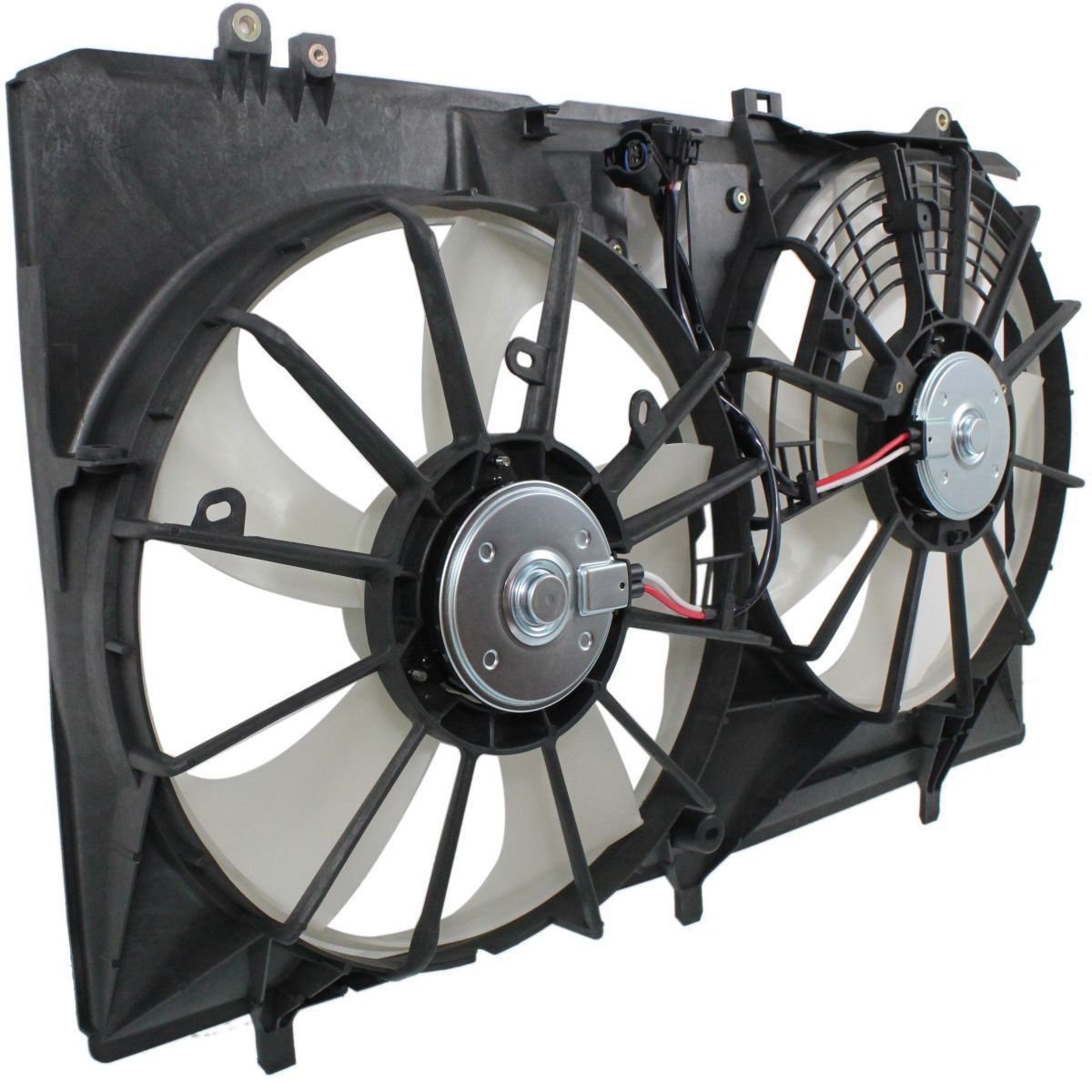 Sunbelt Dual Radiator and Condenser Fan Assembly Compatible with 2011-2016 Toyota Sienna 2.7L/3.5L & 2010-2016 Lexus RX350 3.5L - TO3115168 - Perfect for Engine Cooling and AC Performance