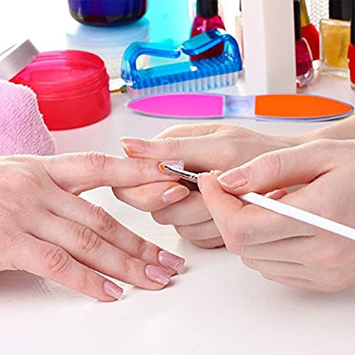 Shidara Nail Brush Set of 2 - Multi-Color Nail Cleaning Brush with Ergonomic Handle for Manicure, Pedicure & Hand Scrubbing | Perfect for Home, Salon & Travel Use
