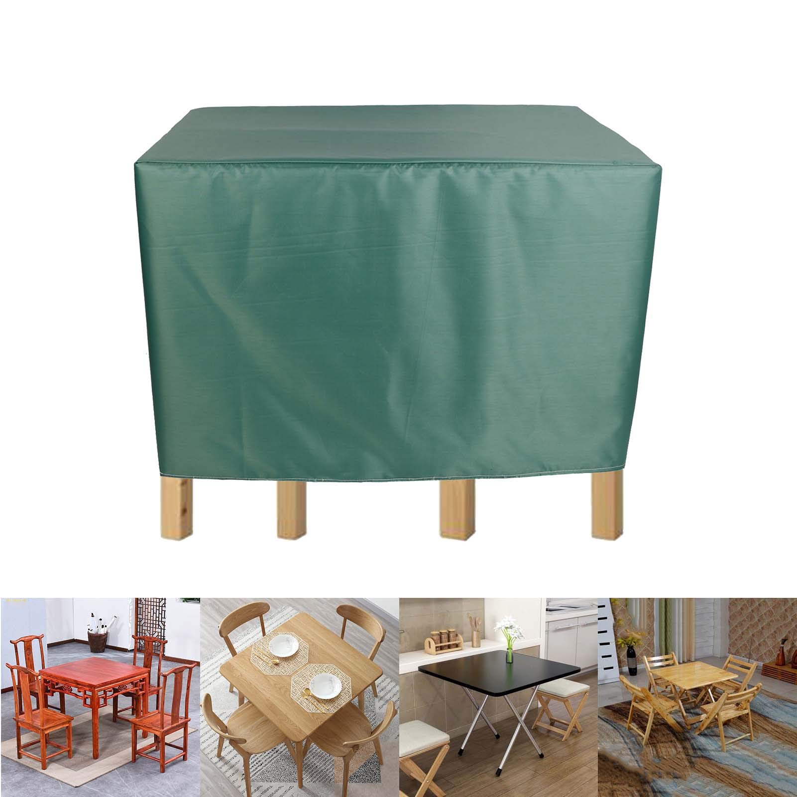 48×24×28 Inch Waterproof Windproof Outdoor Patio Furniture Covers - 3 Piece Set for Table & Chairs, Universal Fit for Rectangular Conversation Sets - Perfect for Backyard, Garden, and Deck Protection
