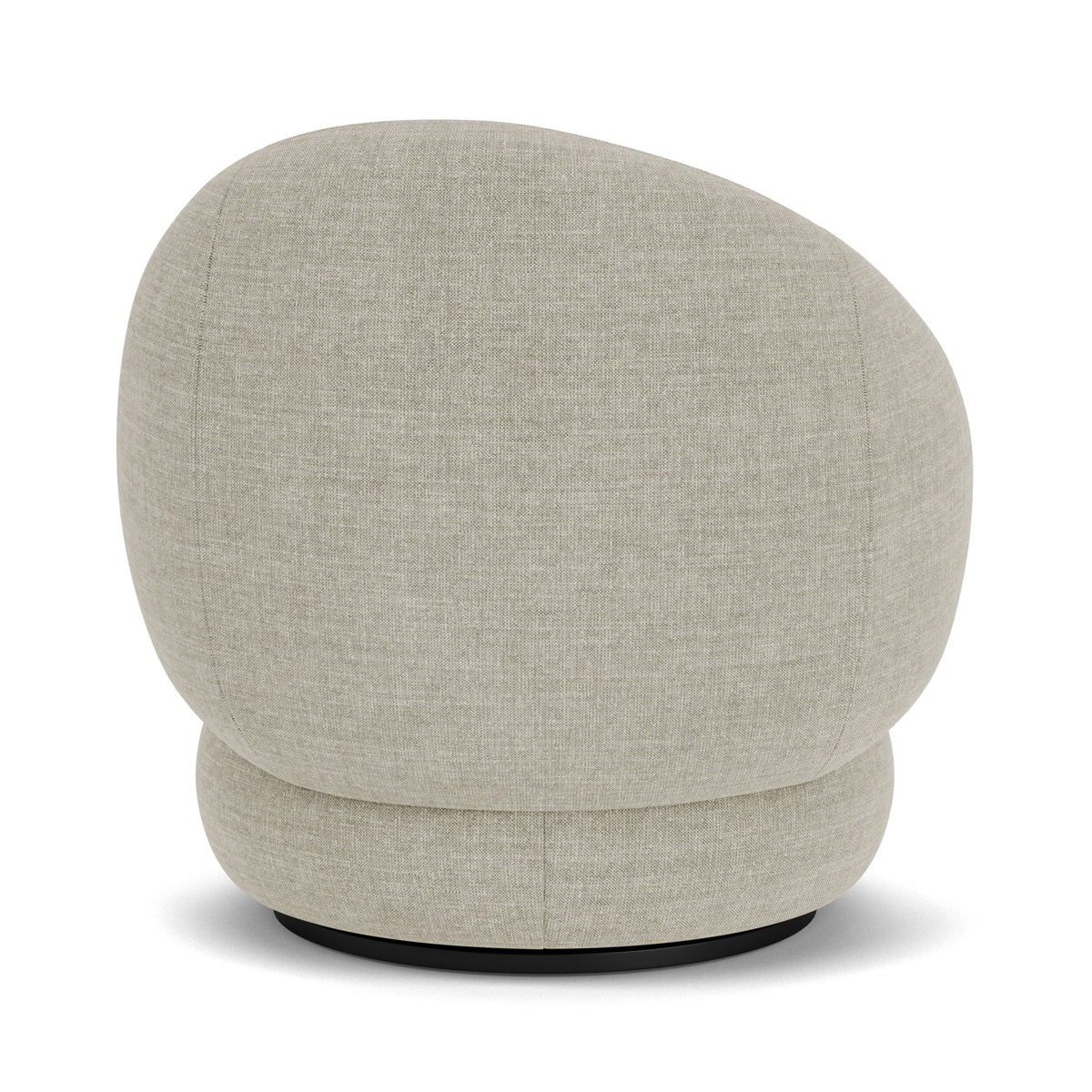 Alma Fabric Swivel Armchair - Modern Upholstered Lounge Chair with 360° Rotation, Comfortable Living Room Accent Chair for Home Office, Reading Nook, or Bedroom Relaxation