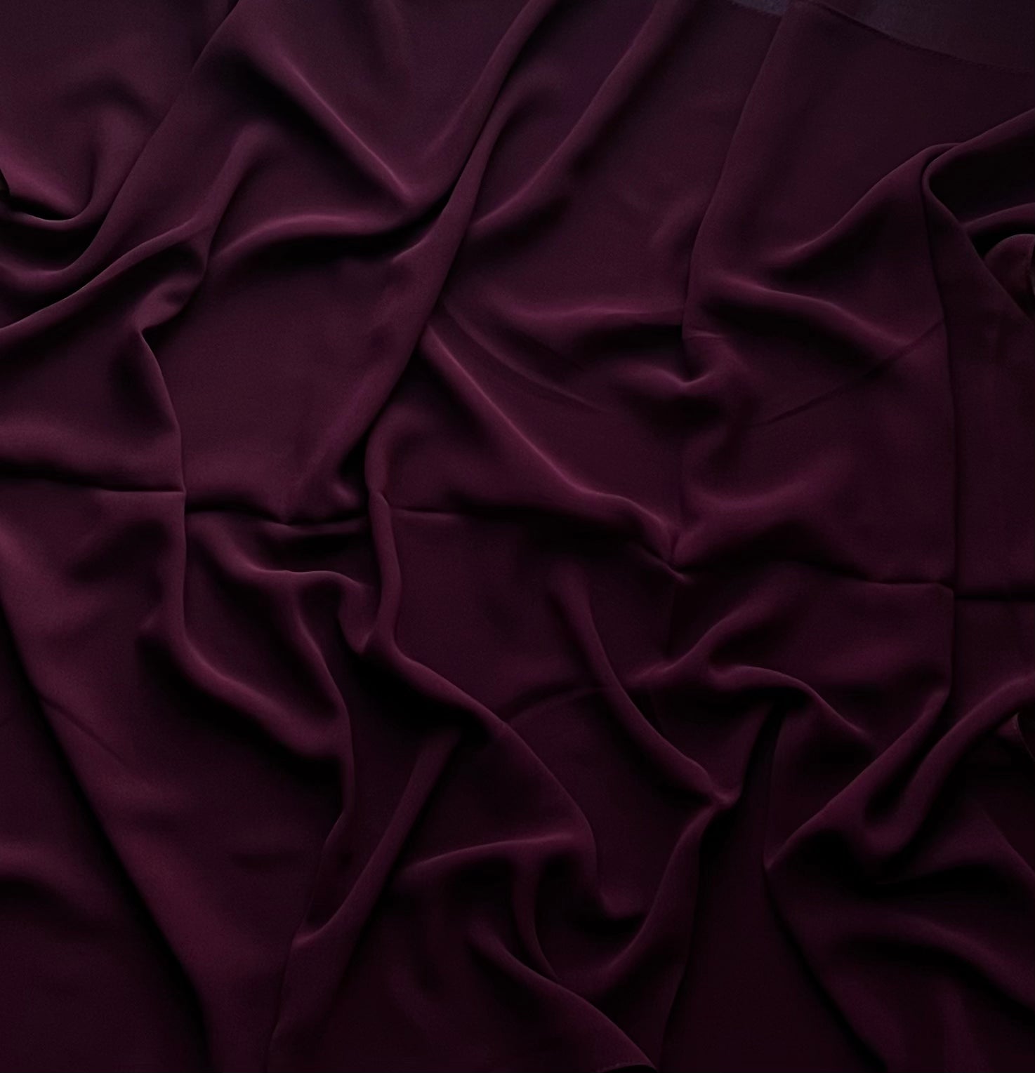 Elegant Georgette Chiffon Wine Red Dress - Perfect for Evening Parties, Weddings & Special Occasions