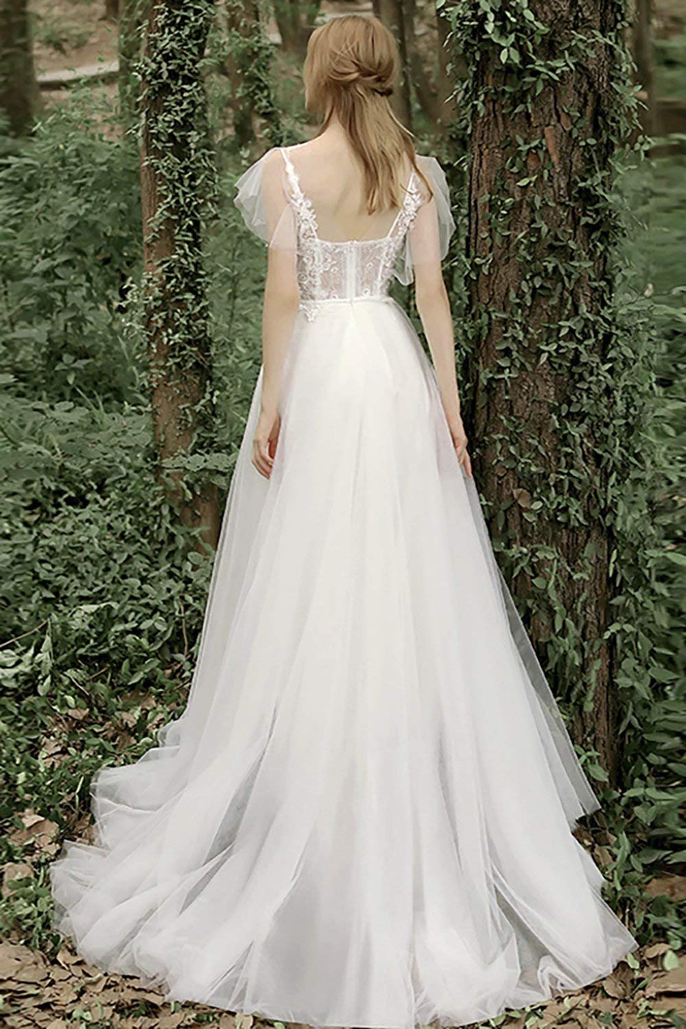 Elegant Sweetheart Neckline Wedding Dress with Appliques - Long Bridal Gown for Church Ceremony & Romantic Reception