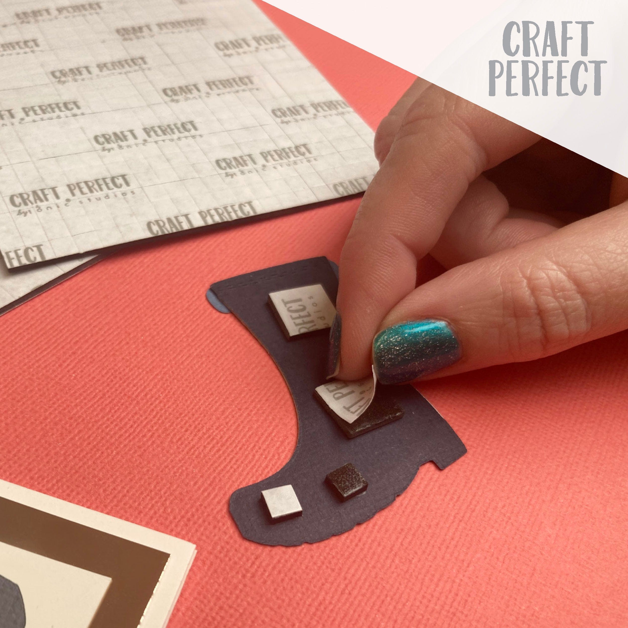 8-Pack Black Dimensional Foam Adhesive Pads (9753e8) - Perfect for Scrapbooking, Photo Mounting & DIY Crafts
