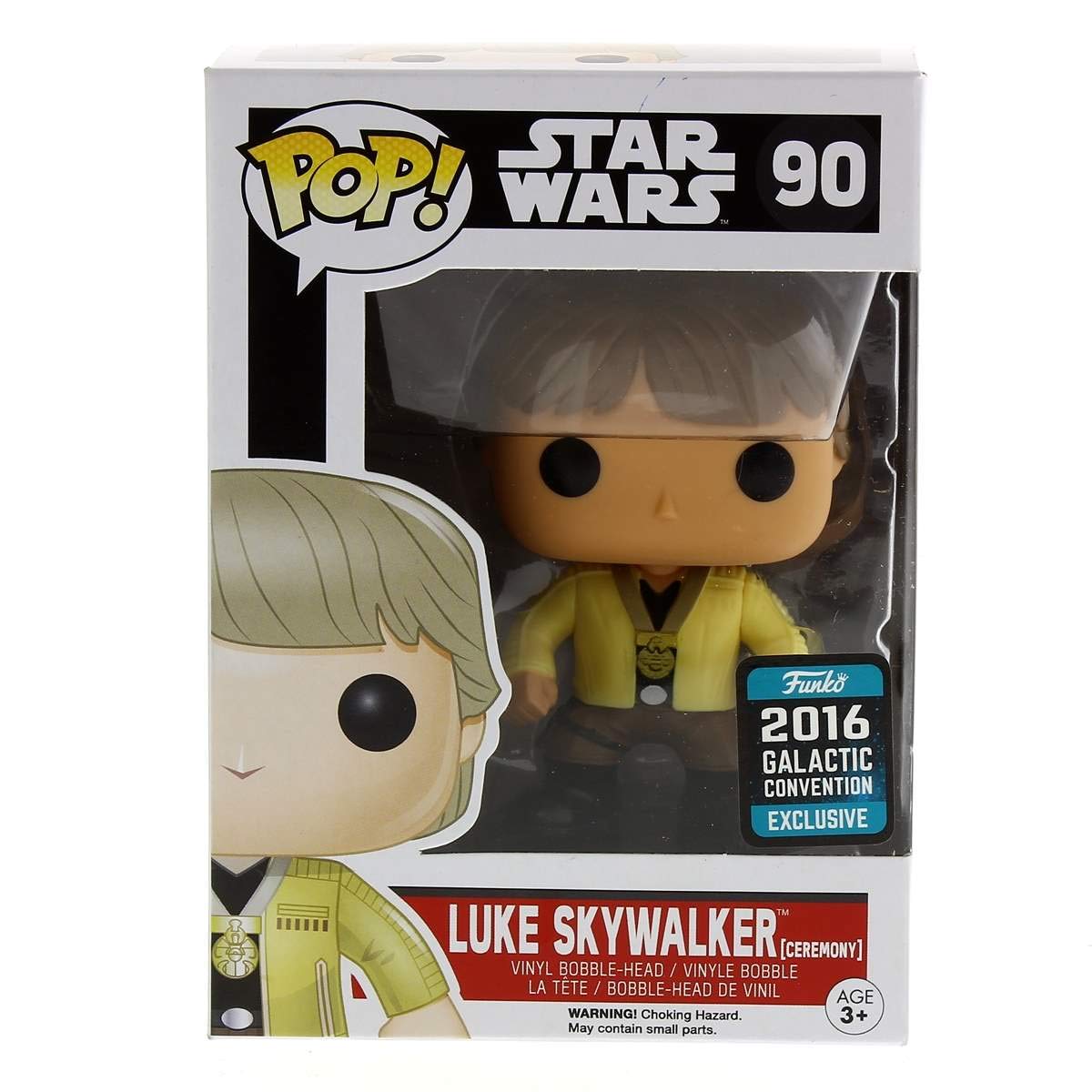 Funko Pop! Star Wars Luke Skywalker Ceremony Vinyl Figure #90 - Collectible Toy for Fans, Gift for Movie Lovers, Perfect for Display & Decoration