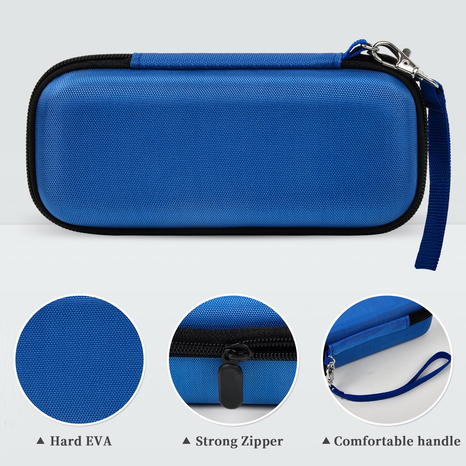 Portable Air Pump Storage Case - Compatible with 120 PSI Air Compressor, Car Tire Inflator - Holds USB Cable, Air Hose, Connectors & Accessories (Blue Box) - Perfect for Road Trips, Camping & Emergency Car Maintenance