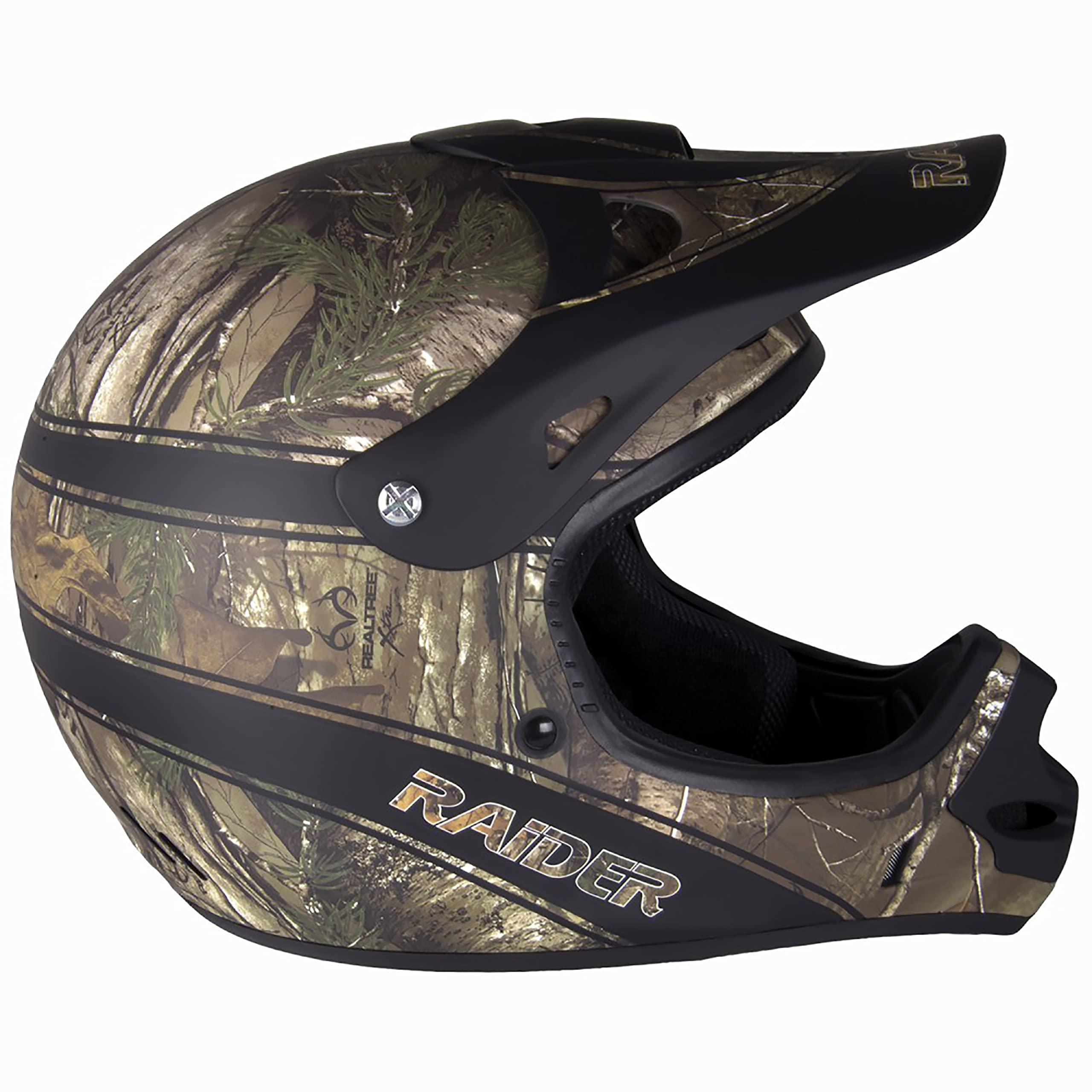 Raider Ambush Realtree Camo Kids MX Off-Road Helmet - Youth ATV Motocross Dirt Bike Helmet for Boys & Girls - Perfect for Trail Riding, Motocross Racing & Off-Road Adventures