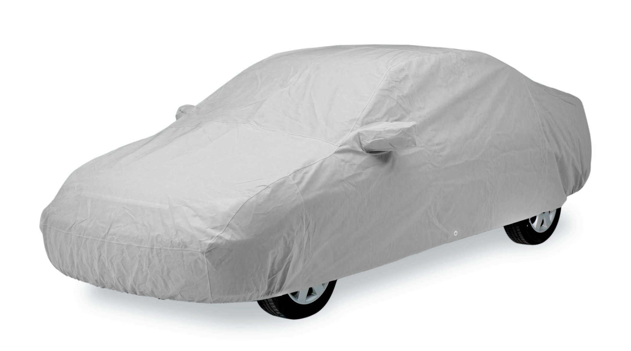 Covercraft C17171PD Gray Polycotton Custom Fit Car Cover - Waterproof UV Protection for Outdoor Parking, All Weather Vehicle Protection - Perfect for Sedans, SUVs, Trucks in Garage or Driveway