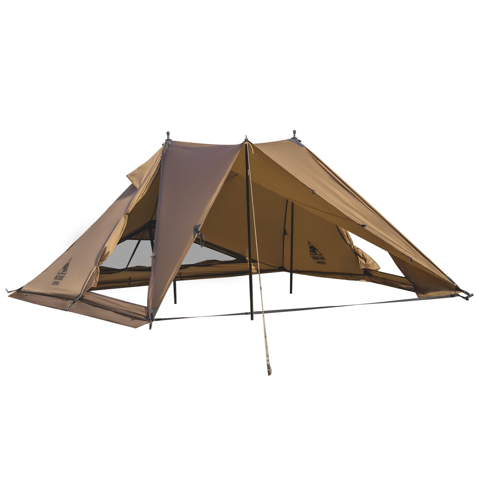 OneTigris Platoon Camping Tent - Waterproof Windproof Lightweight Survival Shelter for Outdoor Adventures, Hiking, Backpacking & Emergency Preparedness | Perfect for Camping, Bushcraft, Beach Trips & Overlanding