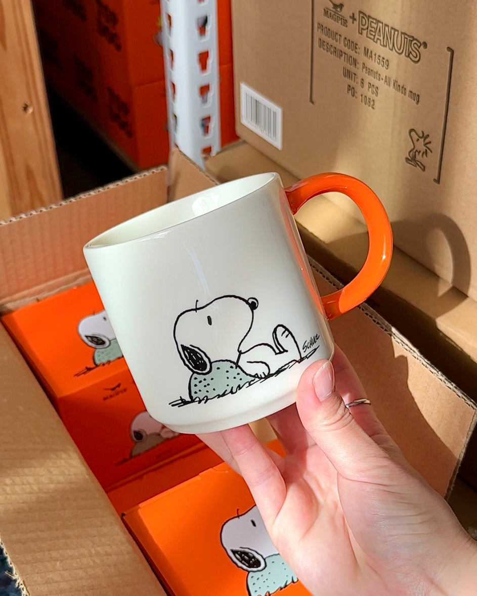 Funny Snoopy 'Nope' Ceramic Coffee Mug - Official Peanuts® Licensed Gift for Coffee Lovers & Anti-Morning People - Perfect for Home, Office & Gag Gifts