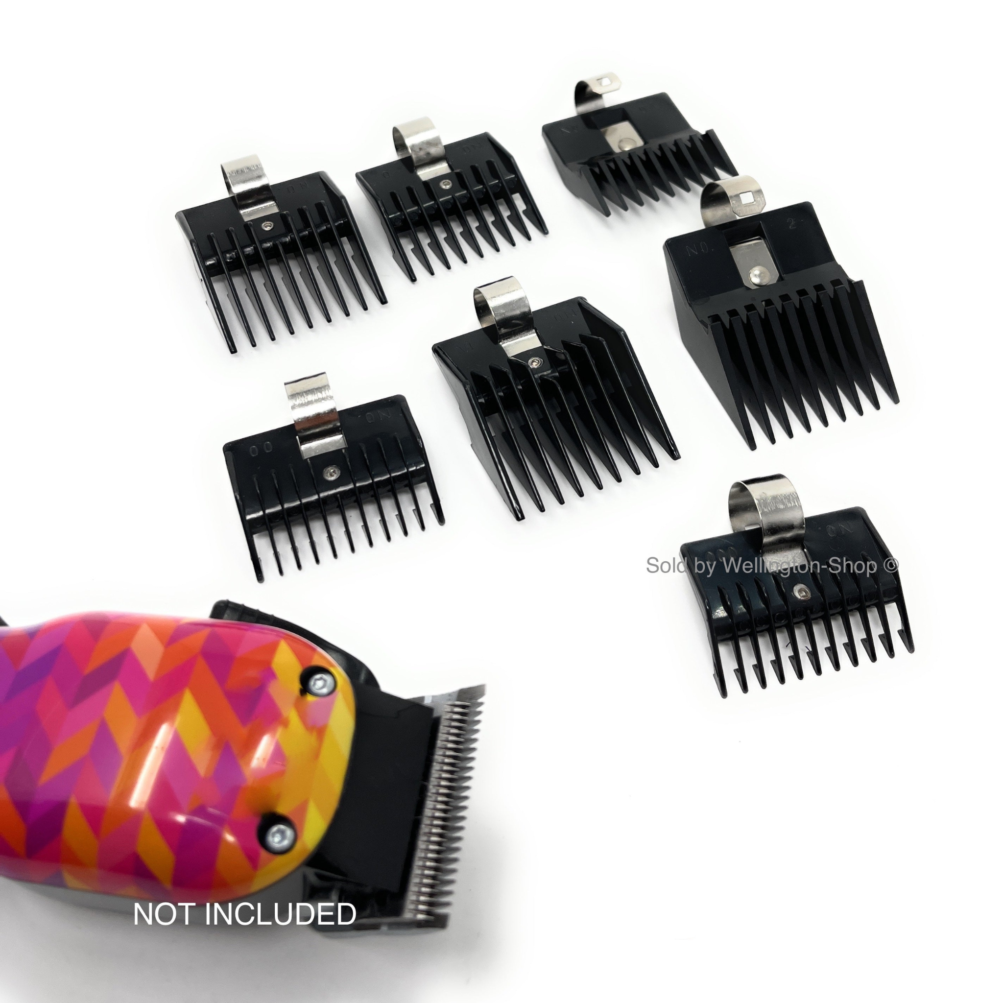 Scalpmaster Professional Hair Clipper Guards Set - 7 Piece Hair Cutting Guide Combs for Men & Women - Perfect for Home Haircuts, Barbershops, and DIY Styling