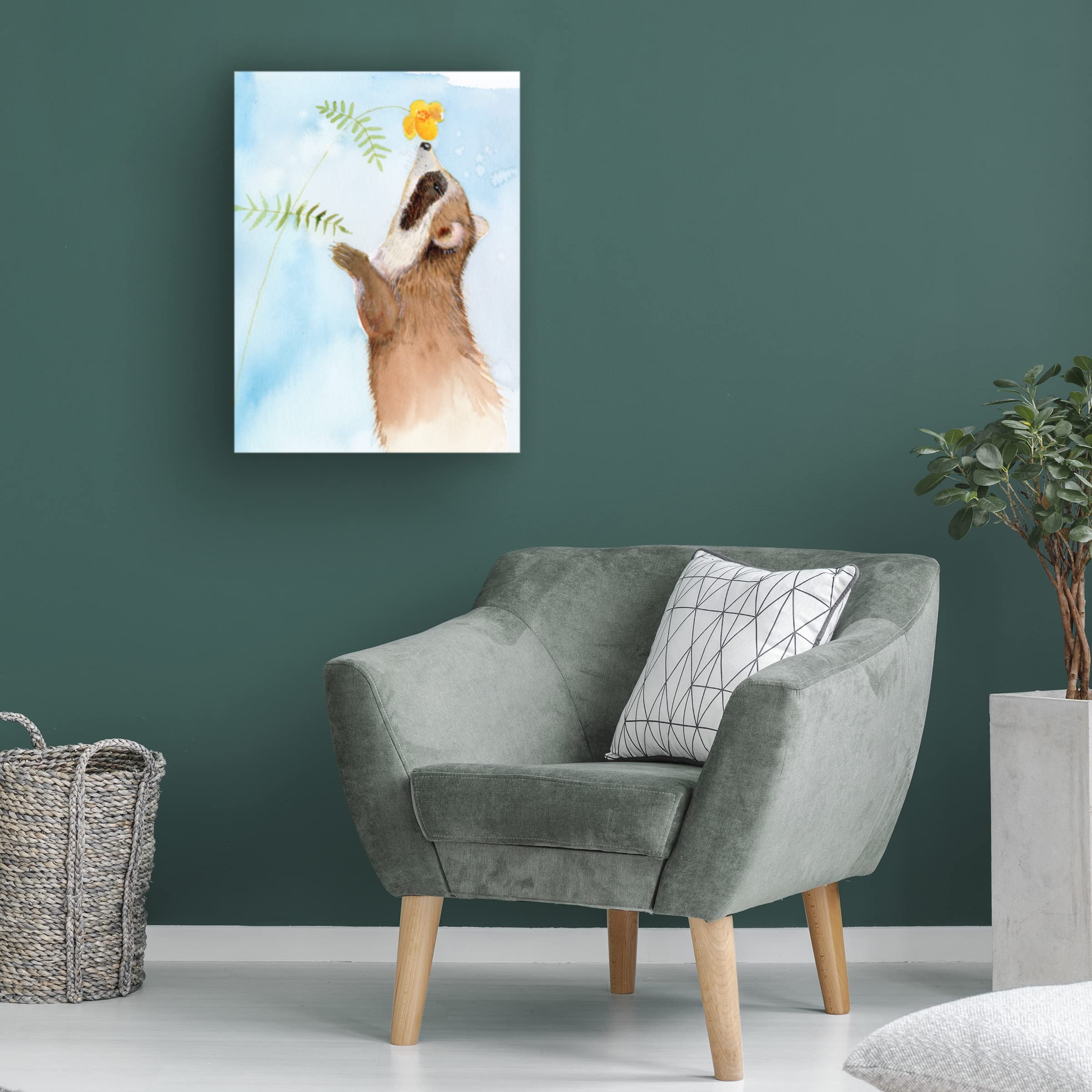 Trademark Fine Art 'Baby Spring Animals II' Canvas Wall Art by Alicia Ludwig - Perfect for Nursery, Kids' Room & Spring Home Decor