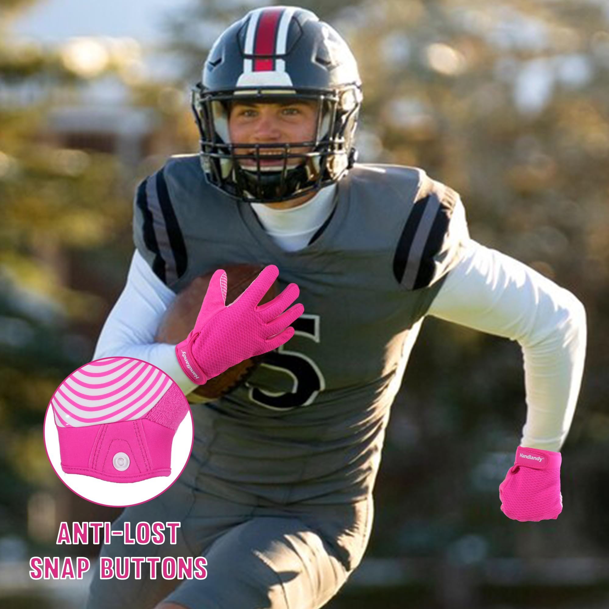 Sticky Football Gloves for Men & Youth - Best Receiver Gloves for Training & Games