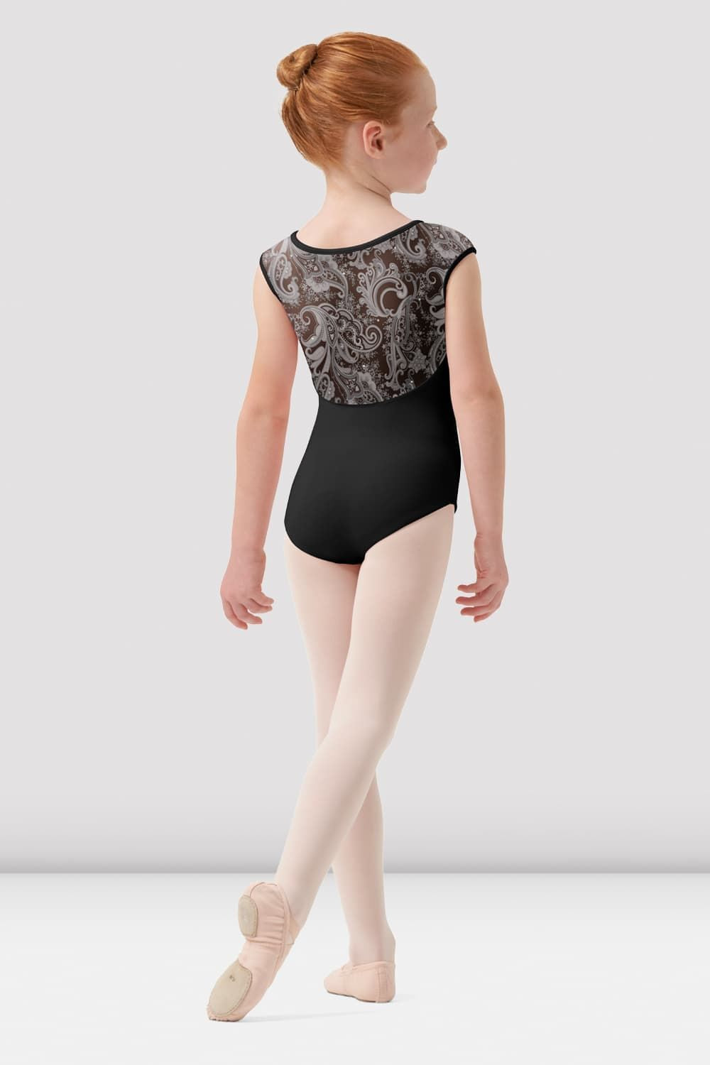 Girls Mirella Paisley Print Cap Sleeve Leotard - Dancewear for Ballet, Gymnastics & Performance