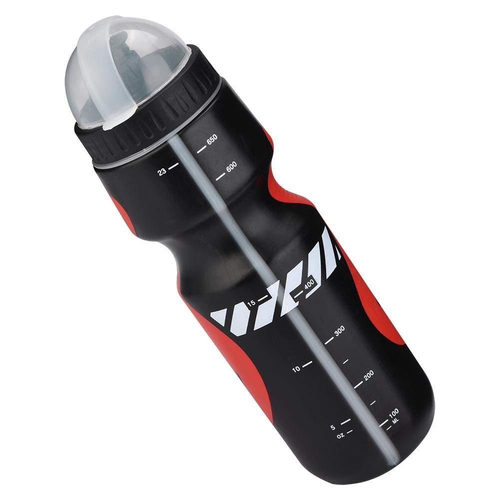 Yosoo 650ML Bike Water Bottle - Leakproof Cycling & Sports Water Bottle with Cage for Mountain Bikes, Road Bikes, Triathlon & MTB - Perfect for Outdoor Workouts, Gym & Hiking