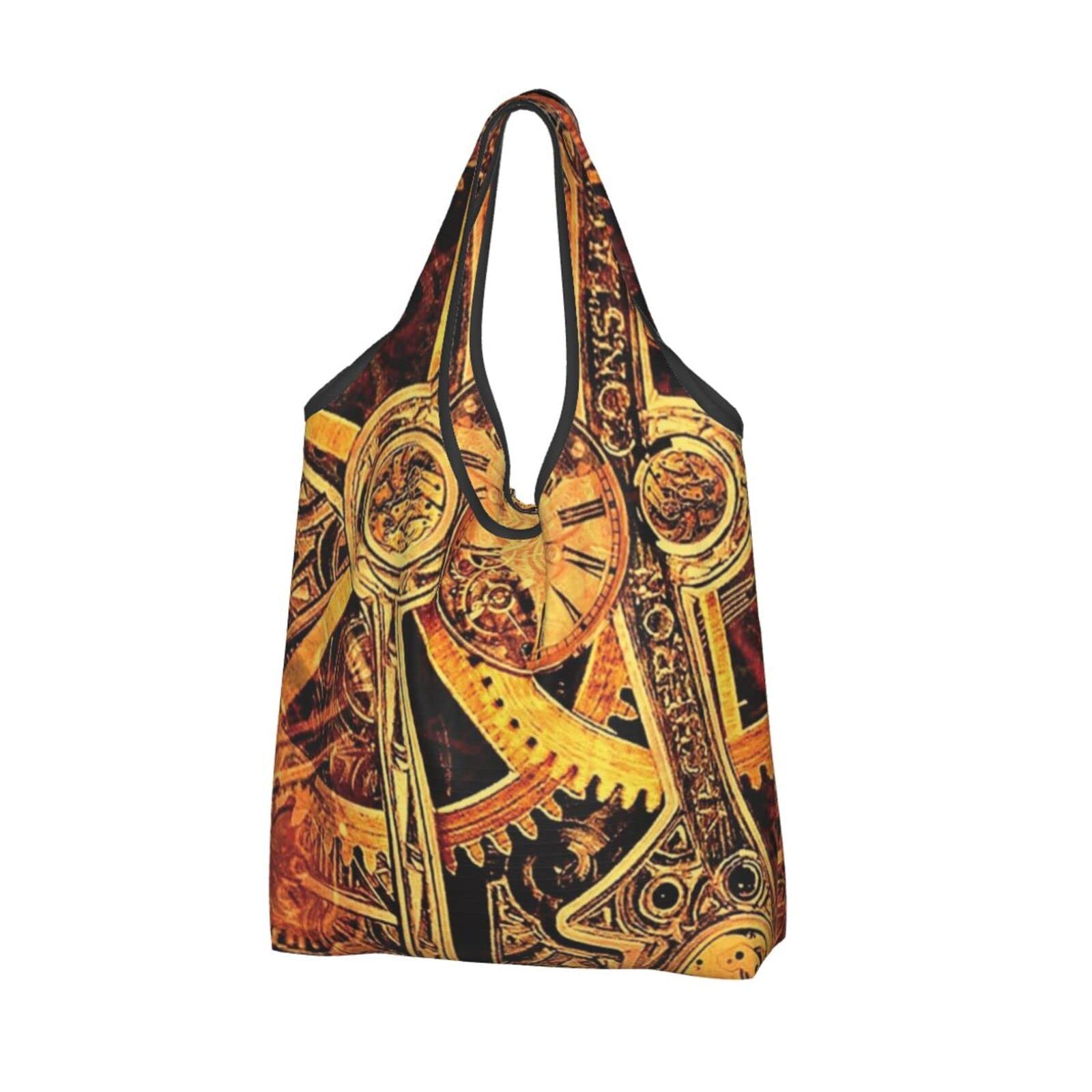 Eco-Friendly Reusable Shopping Bags - Foldable, Large Grocery Tote Bags with Shoulder Strap | Washable, Durable & Waterproof Storage Bags for Groceries, Beach, Travel & Daily Use
